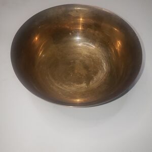 Vintage SMALL FOOTED BRASS BOWL MADE IN INDIA